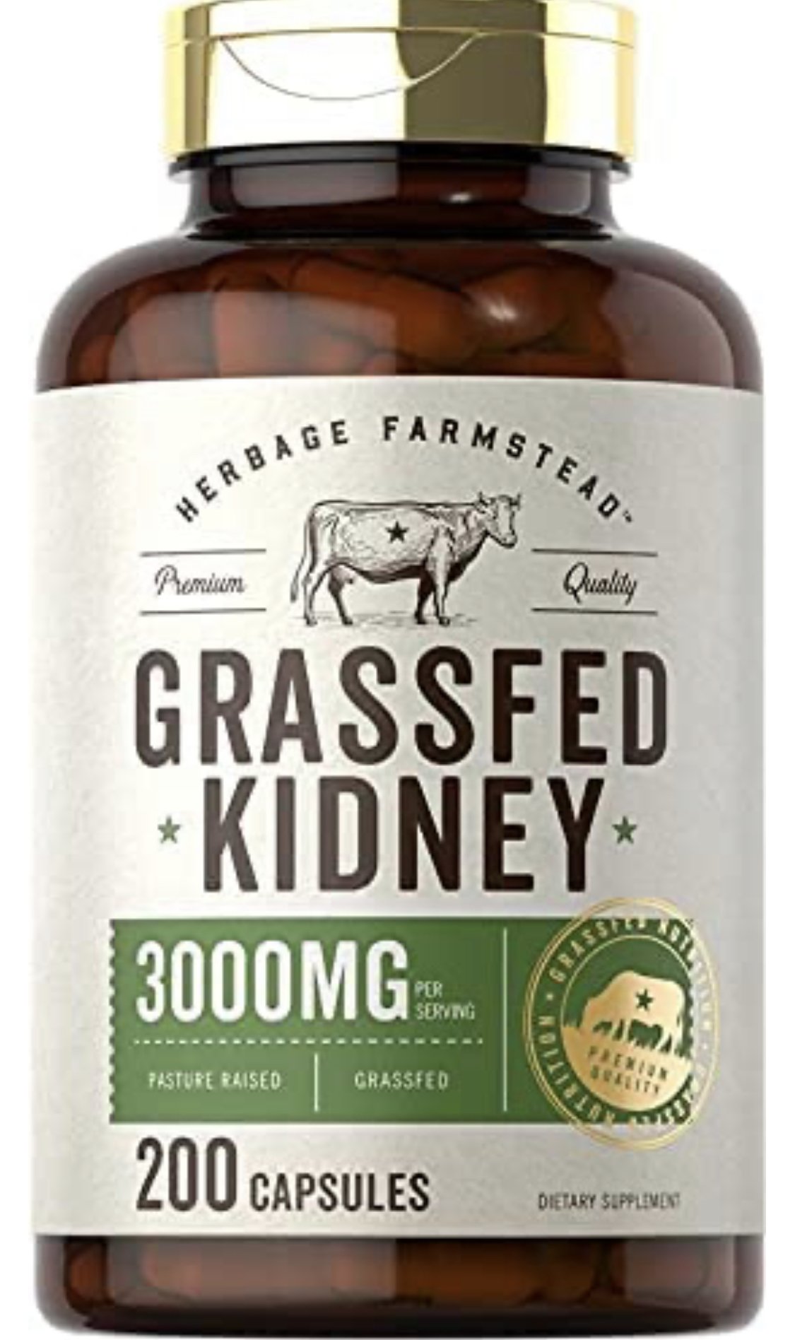 Grassfed Beef Kidney Capsules - sharing