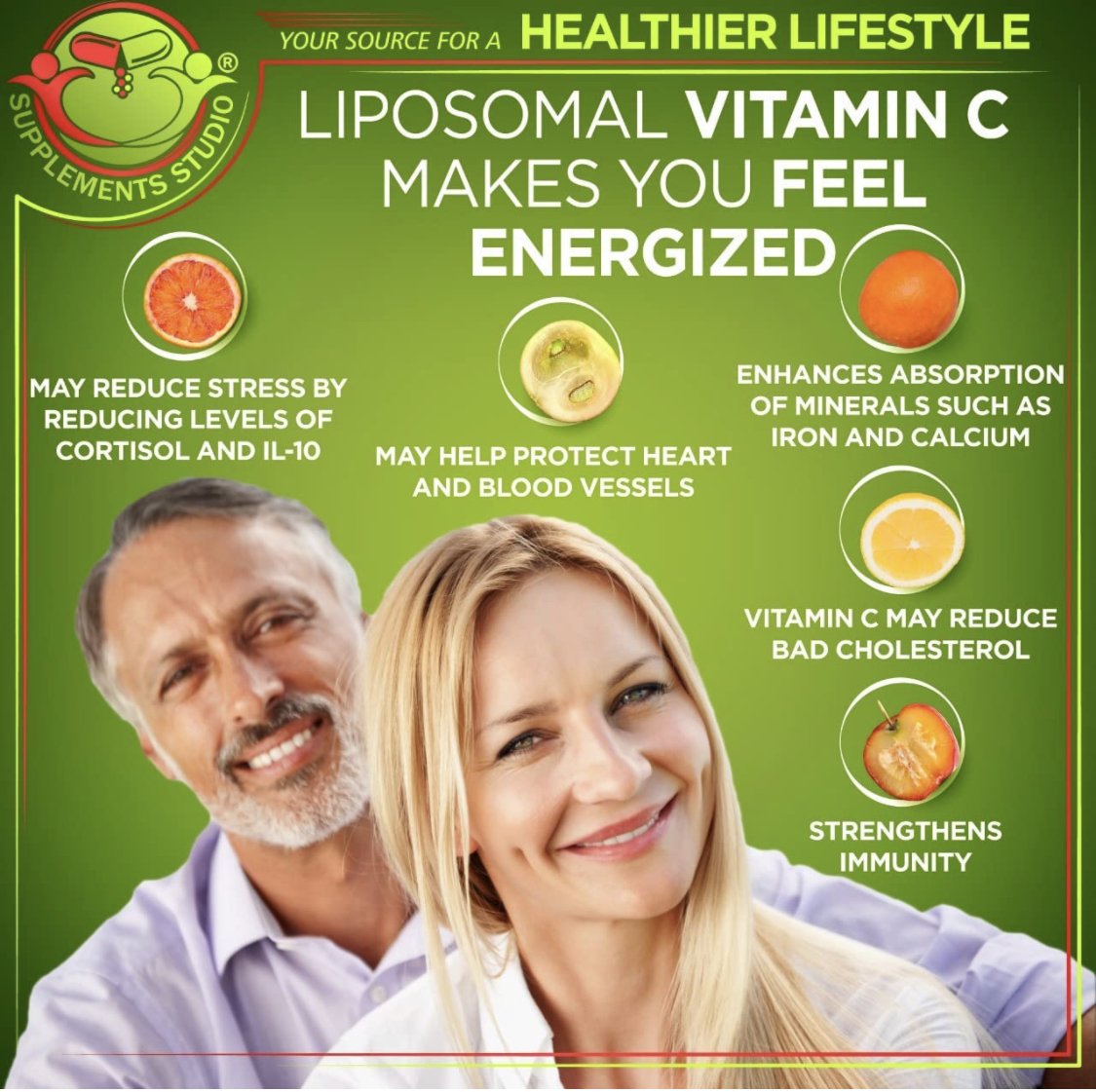 Liposomal Vitamin C - Organic Acerola Cherries & Camu Camu High Potency Vitamin C - sharing