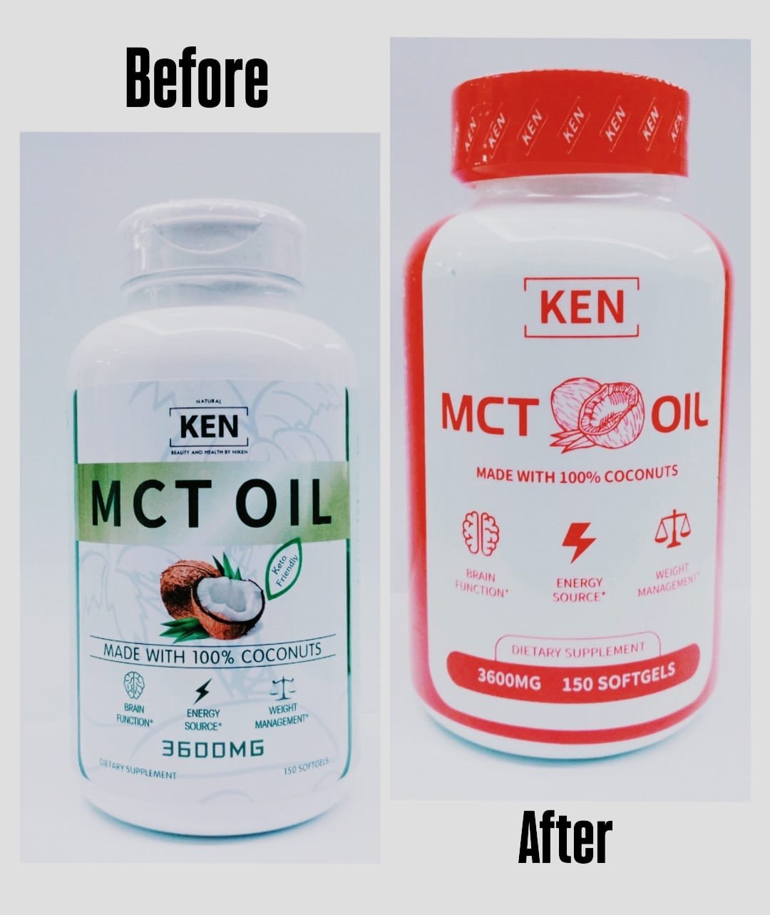 KEN MCT Oil 3600 mg (per-serving) - sharing