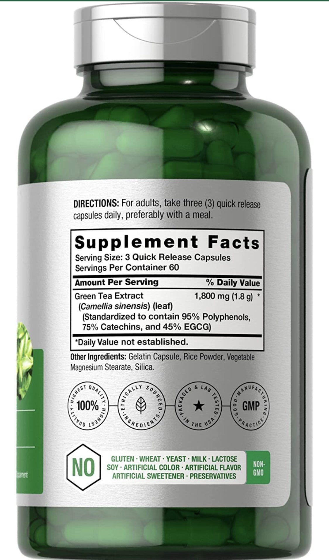 EGCG Green Tea Extract Pills | Max Potency | Horbaach - sharing